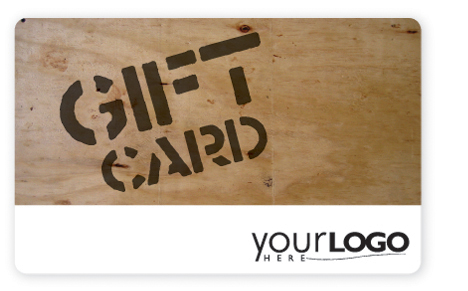 Wood grain customizable gift card design