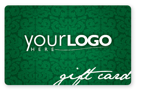 Sophisticated green gift card design