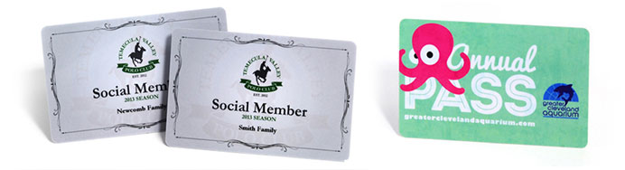 Plastic membership card printing