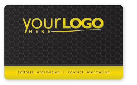 Hi-tech business card design in black