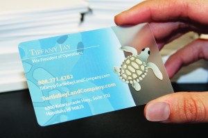 Clear Plastic Business Cards : Clear PVC Business Cards - Whether you opt for a fully transparent or a transparent plastic business cards are extremely eye catching and beautiful.