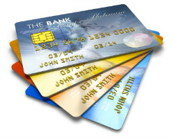 Embossed Plastic Credit Cards