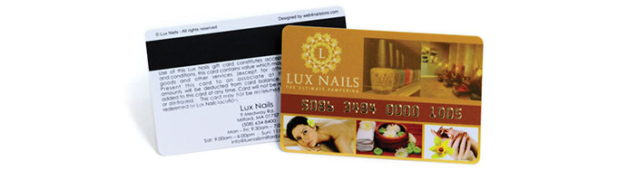 Plastic card embossing