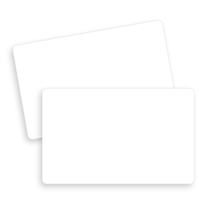 White card with magnetic stripe