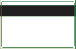 Standard Credit Card Size (with Magnetic Stripe)