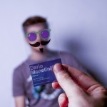 mustache card