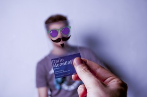 mustache card