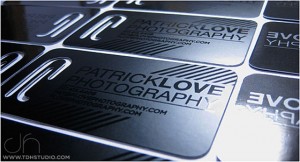 Die Cut Plastic Business Card Photography