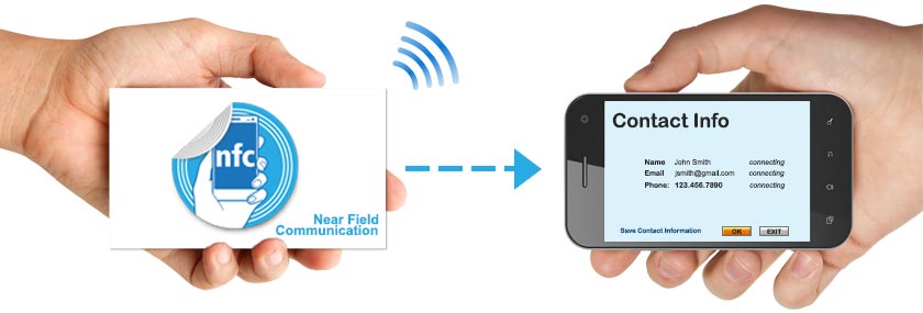 NFC business cards and payment cards