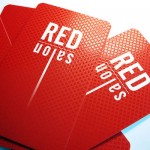 Spot UV Business Card Red
