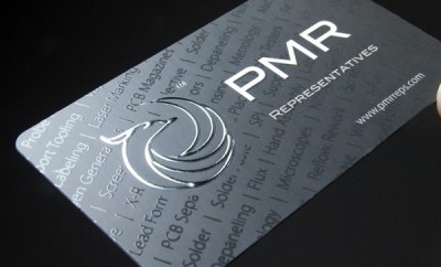 Spot UV Business Card with Foil